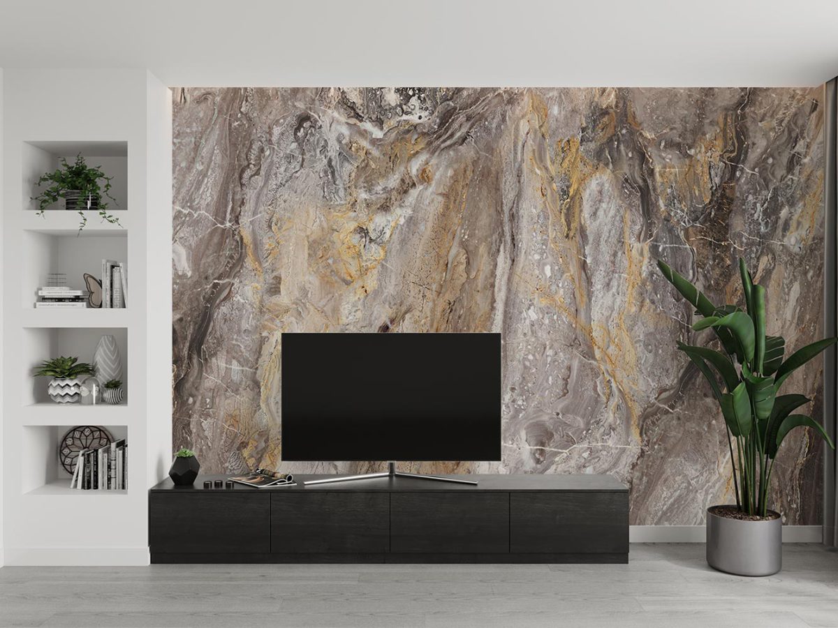 کاغذ دیواری پشت تلویزیون طرح مدل سنگ W10297300