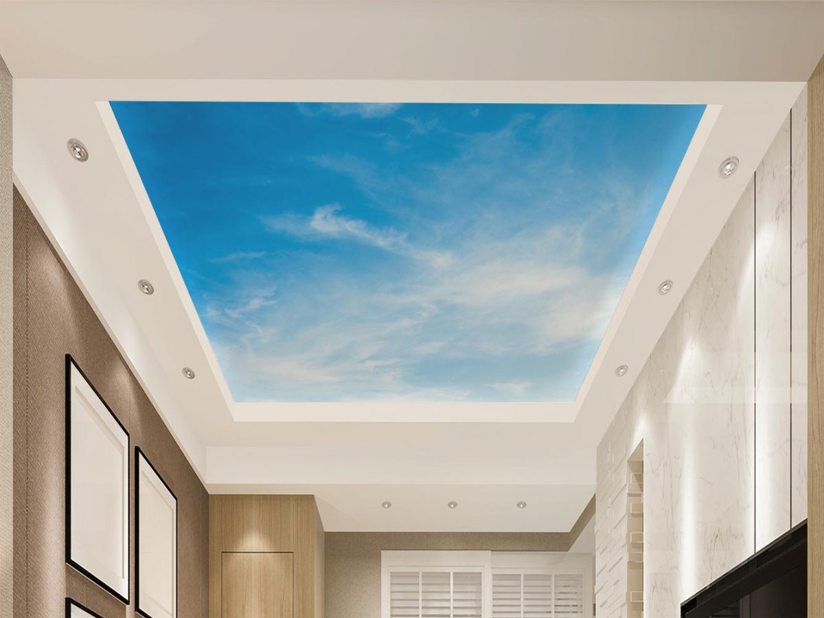 پوستر دیواری سقف طرح مدل آسمان آبی W10299900