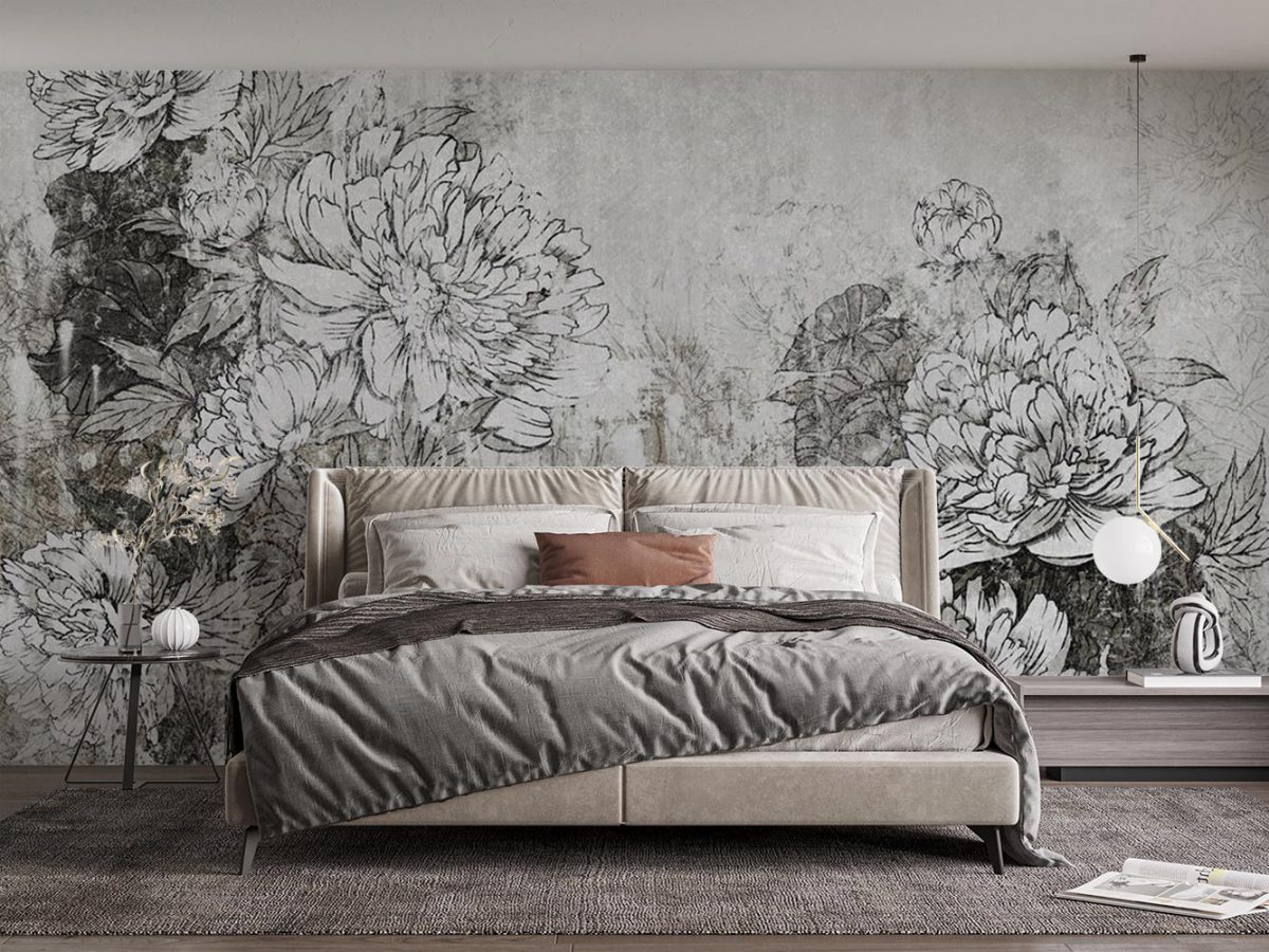 پوستر دیواری اتاق خواب طرح مدل گل W13404500