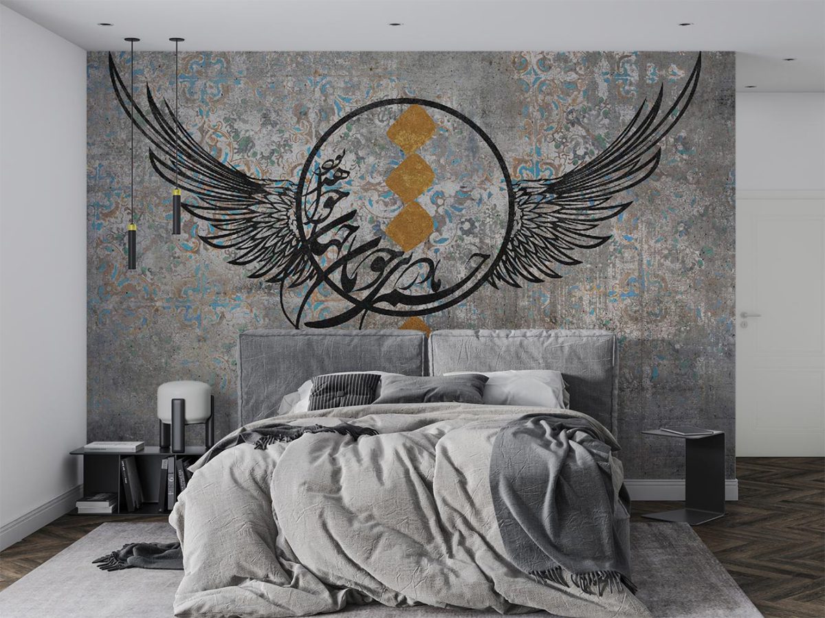 پوستر دیواری اتاق خواب لاکچری خاص W13405400