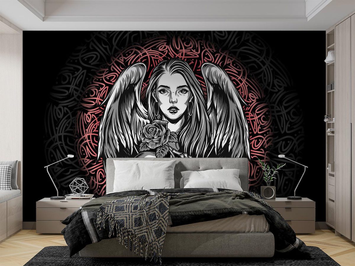 پوستر دیواری اتاق خواب طرح گنگ دخترانه W13405900