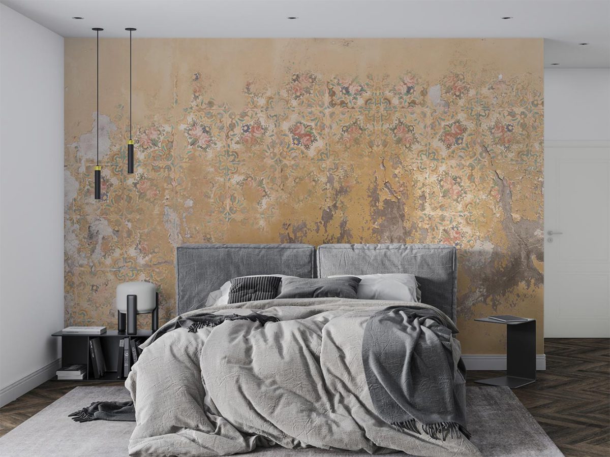 کاغذ دیواری اتاق خواب طرح مدل پتینه سنتی W13408700