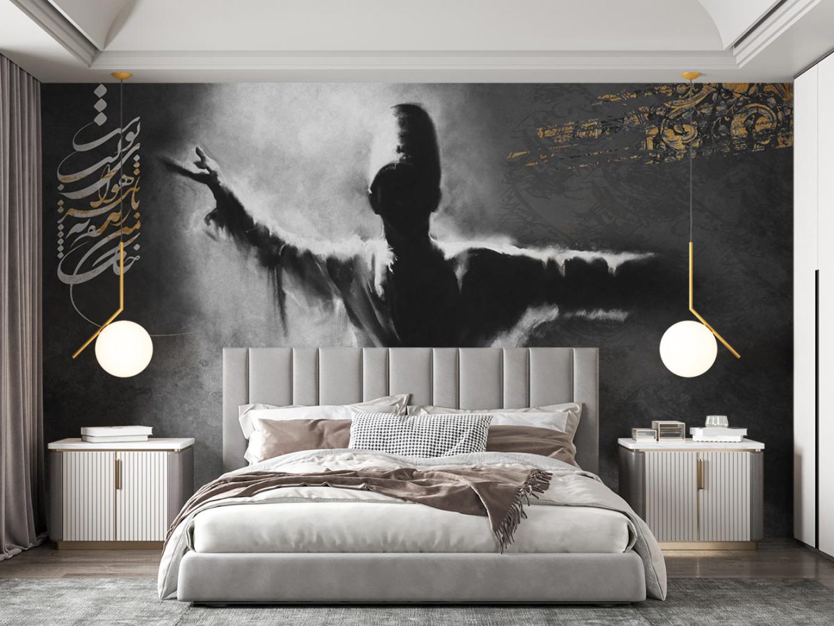 خرید و قیمت پوستر دیواری اتاق خواب طرح مدل صوفی رقص سماع W13423500