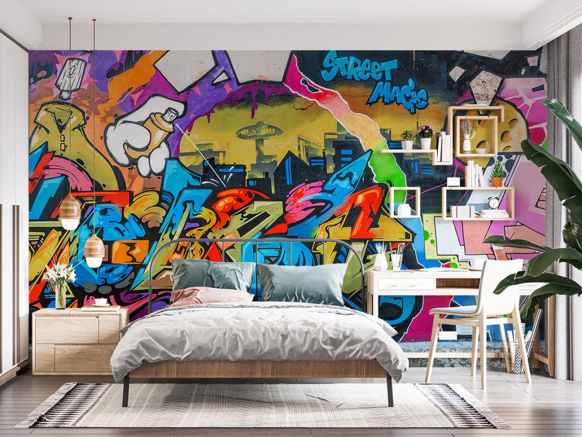 پوستر کاغذ دیواری گرافیتی W13428000