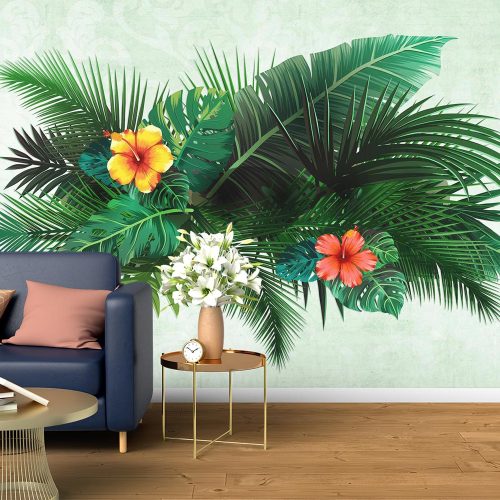 پوستر کاغذ دیواری طرح برگ هاوایی W10045200